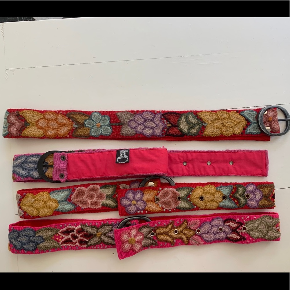 Inka Flower Embroidered Belts